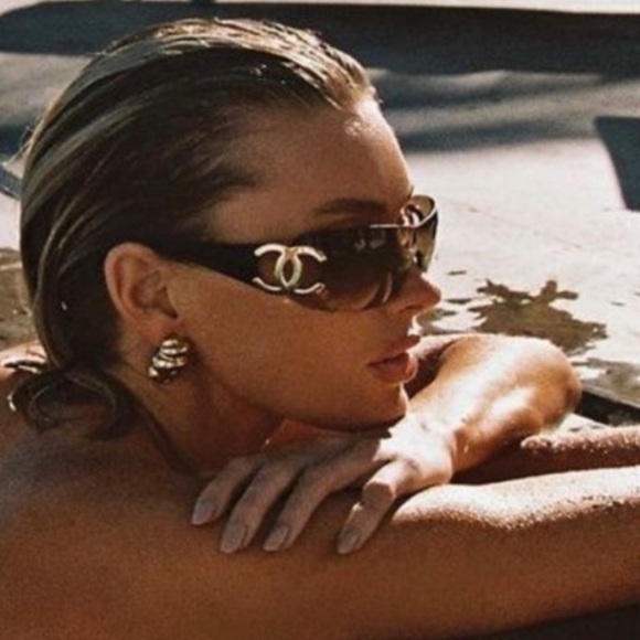 Rare 🖤 Vintage Chanel CC rimless sunglasses. - Picture 4 of 9